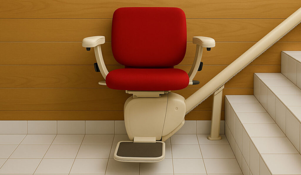 Monte-escalier pour escalier droit