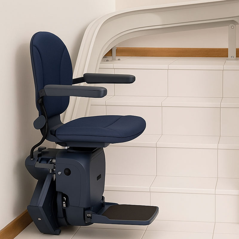 Monte-escalier tournant pour escalier avec virage