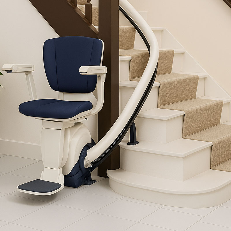 Monte-escalier tournant