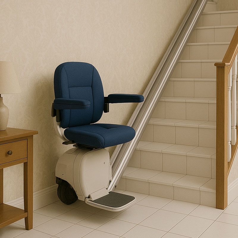 Type de monte-escalier droit